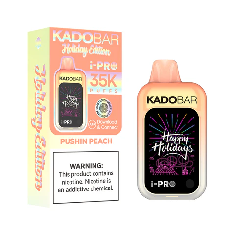 Kado Bar I-Pro Pushin Peach 35K Puffs Holiday Edition