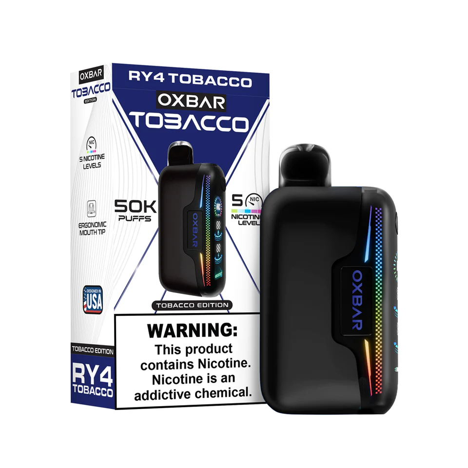 RY4 Tobacco Disposable Vape 50K Puffs Oxbar RY4 Tobacco Disposable Vape 50K Puffs Oxbar