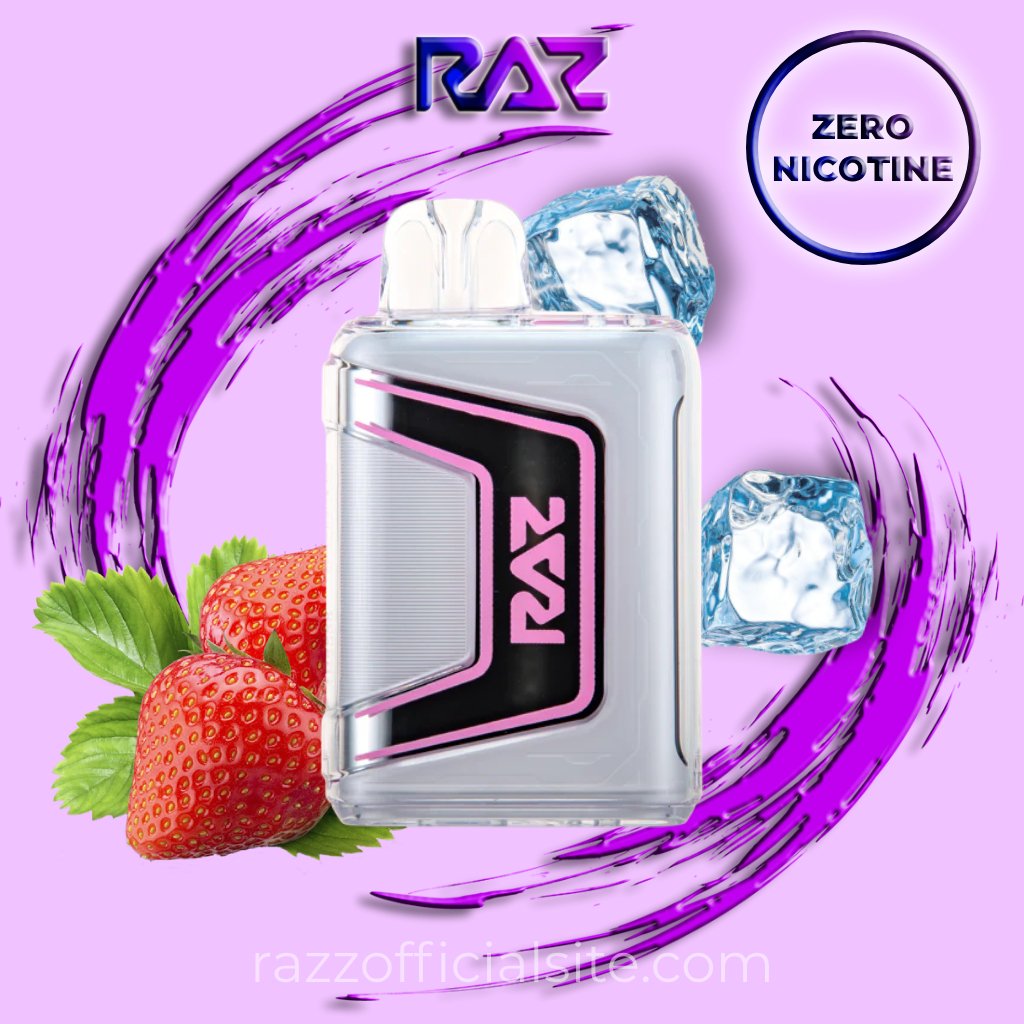 Raz Strawberry Ice Zero Nicotine – 9000 Puffs | Raz Vape