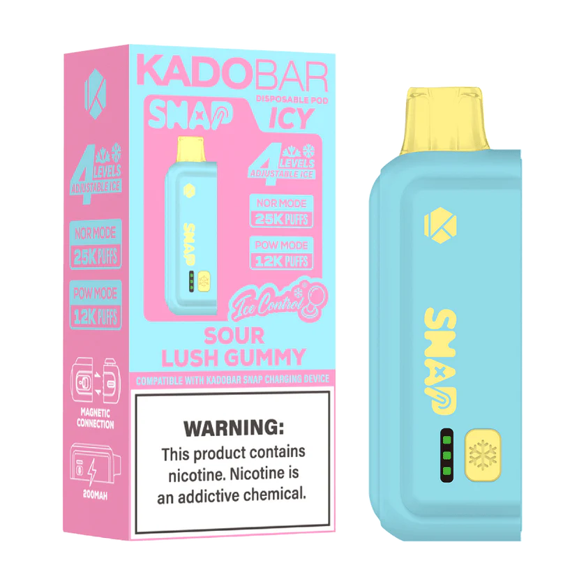 Sour Lush Gummy Kado Bar Snap Icy 25K Disposable