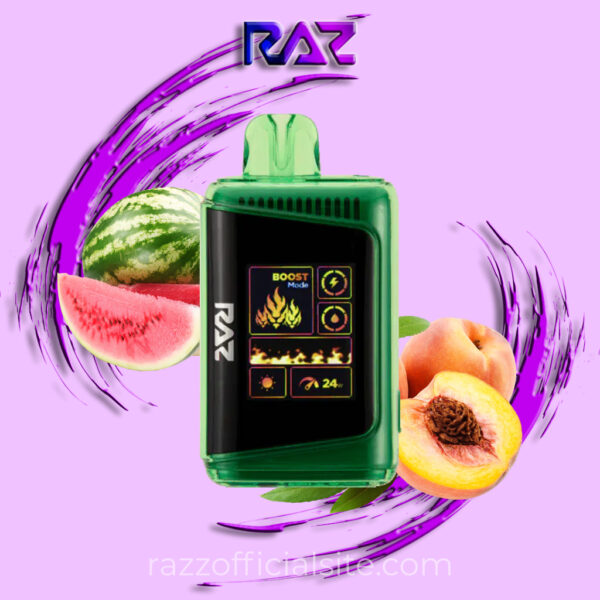 Sour Watermelon Peach Raz 25K LTX Disposable Vape | Raz Vape