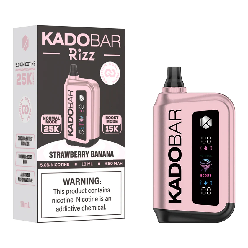 Kado Bar Rizz Strawberry Banana Vape – 25000 Puffs