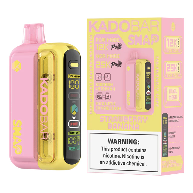 Strawberry Banana Kado Bar Snap 25k Disposable Kit