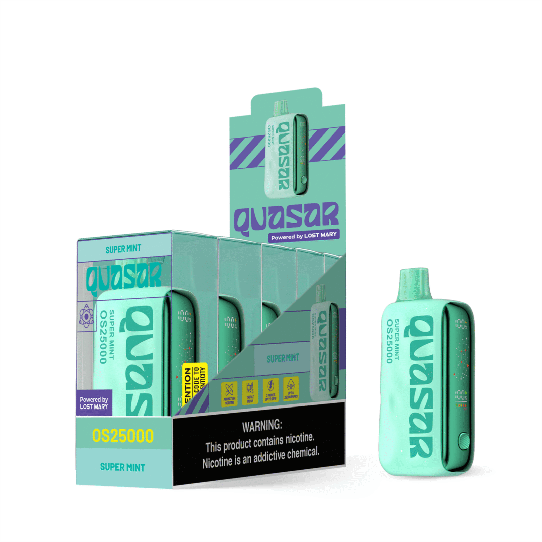Super Mint Lost Mary Quasar OS25000 Vape | Lost Mary Vape