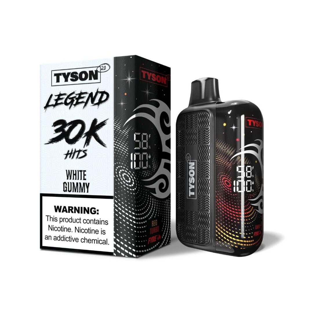 White Gummy Tyson 2.0 legend 30k Disposable Vape