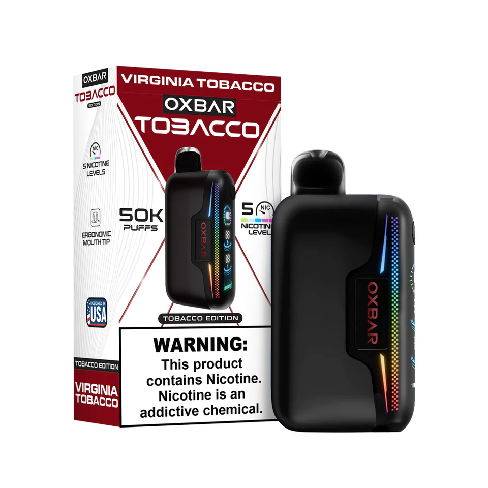 Virginia Tobacco Oxbar Astro Maze 50K Disposable Vape Virginia Tobacco Oxbar Astro Maze 50K Disposable Vape
