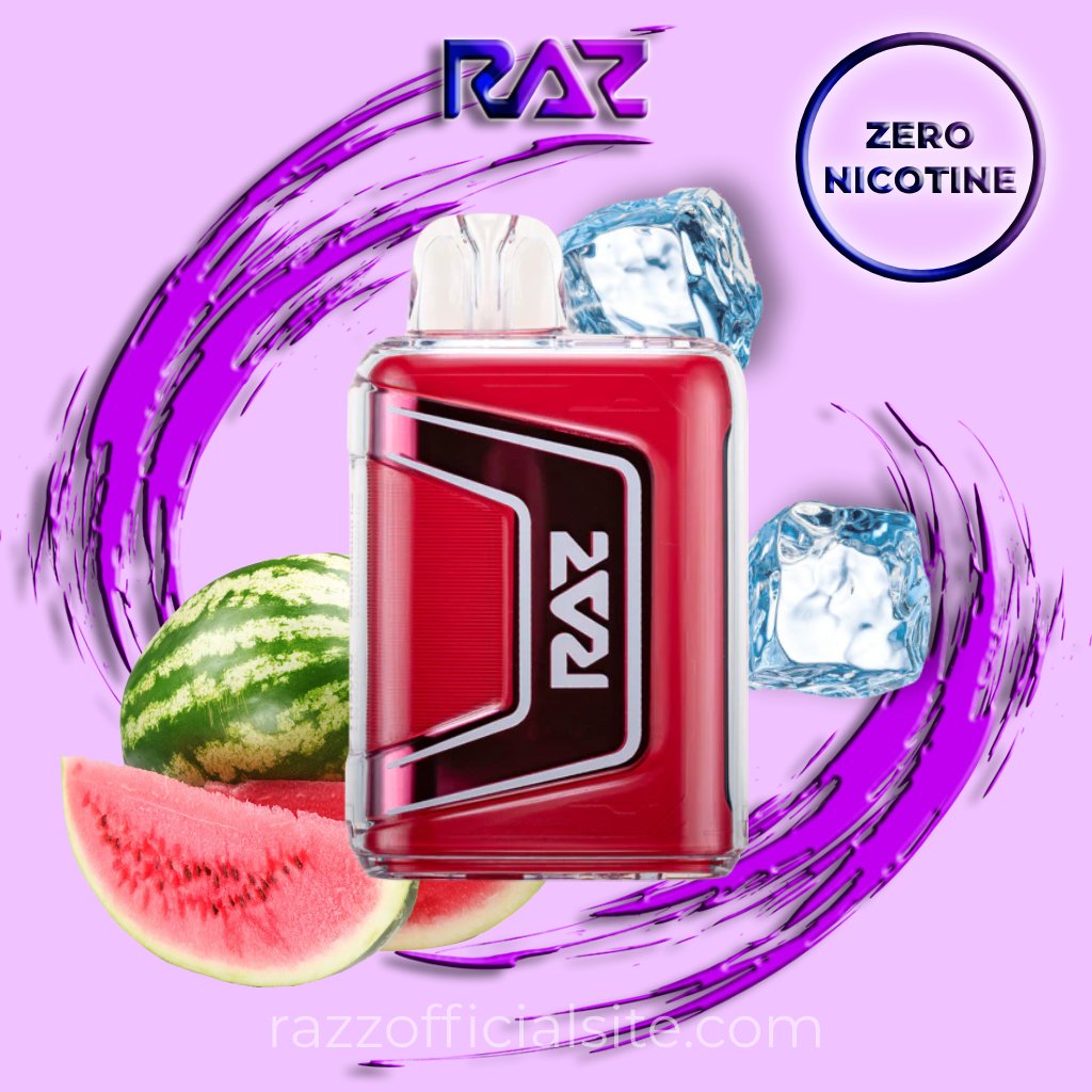 Raz Watermelon Ice Zero Nicotine – 9000 Puffs | Raz Vape