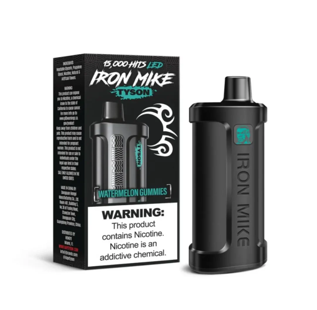 Watermelon Gummies Iron Mike Tyson 2.0 15K Disposable Vape