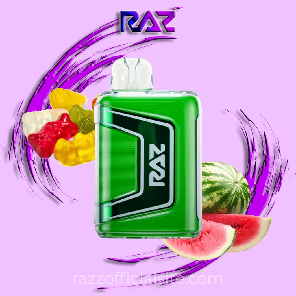 White Gummy Watermelon Raz TN9000 Disposable Vape | Raz Vape