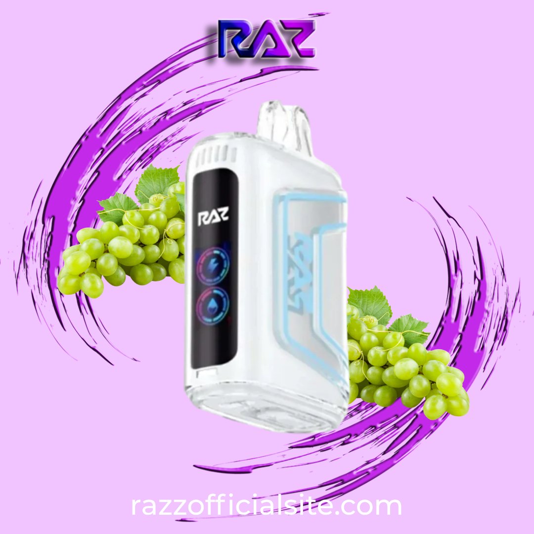 White Yummy Grape Raz TN9000 Disposable Vape | Raz Vape