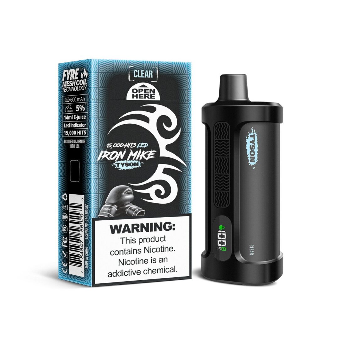 Tyson 2.0 Iron Mike 15000 Hits Clear Vape
