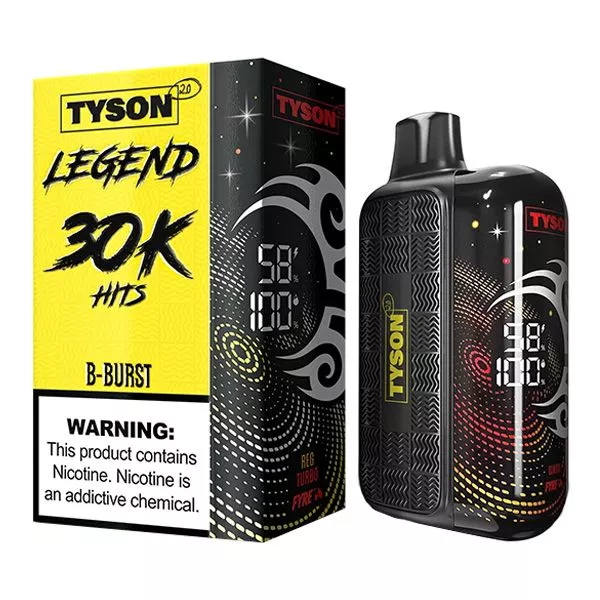 B-Burst Tyson 2.0 legend 30K Disposable Vape Power B-Burst Tyson 2.0 legend 30K Disposable Vape Power