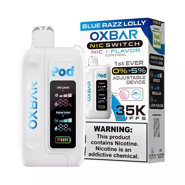 Blue Razz Lolly OXBAR x Pod Juice NIC Switch 35K Vape