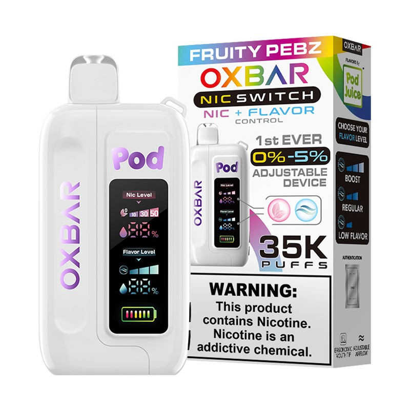 OXBAR x Pod Juice Fruity Pebz 35K Puff Disposable Vape