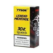 Menthol Gold Tyson 2.0 Legend 30K Disposable Vape