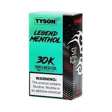 Menthol Gold Tyson 2.0 Legend 30K Vape
