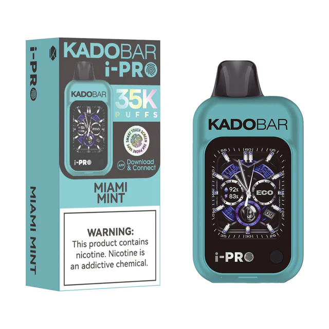 Kado Bar I-Pro Miami Mint 35K Puffs Smart Vape