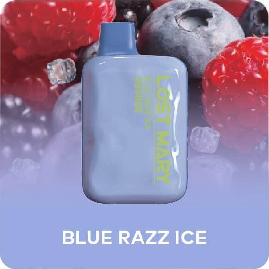 Blue Razz Ice Lost Mary OS5000 Disposable Vape | Lost Mary Vape
