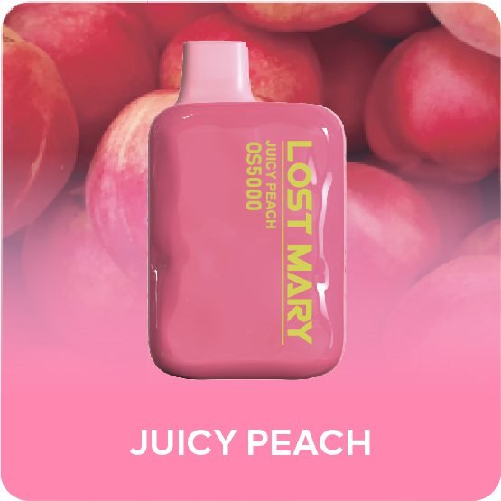 Juicy Peach Lost Mary OS5000 Disposable Vape | Lost Mary Vape