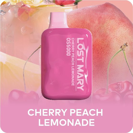 Cherry Peach Lemonade Lost Mary OS5000 Disposable Vape | Lost Mary Vape