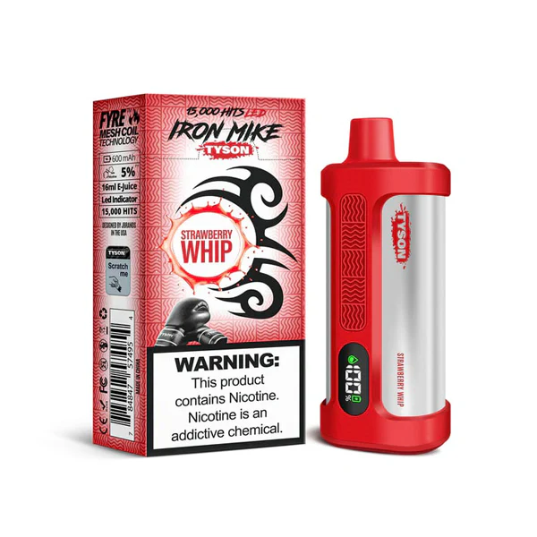 Strawberry Whip Iron Mike Tyson 2.0 15K Vape