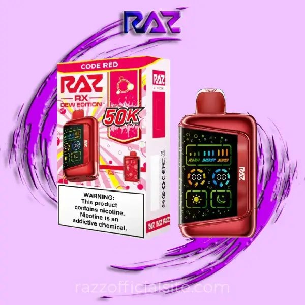 Code Red Raz RX 50K Puffs Disposable Vape – Dew Edition | Raz Vape