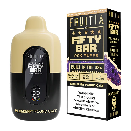 Blueberry Pound Cake Fruitia X Fifty Bar V2 | Fifty Bar Vape