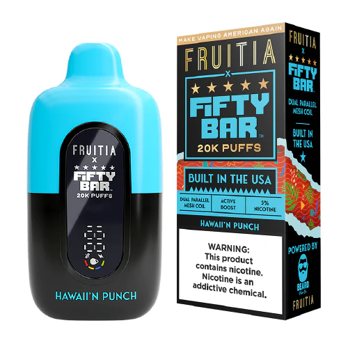 Hawaii’n Punch Fruitia X Fifty Bar V2 | Fifty Bar Vape