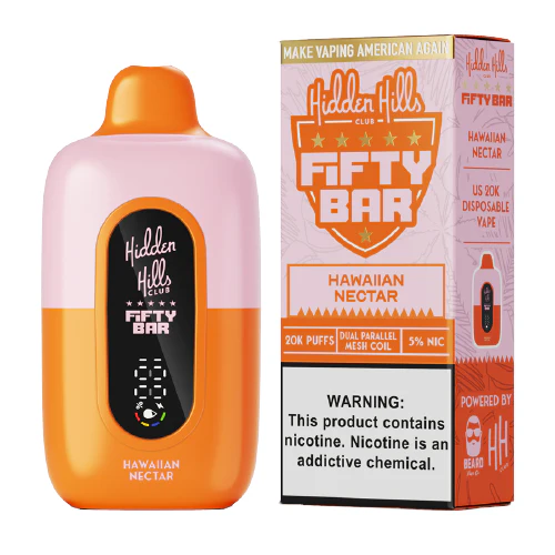 Hawaiian Nector Hidden Hills Fifty Bar Disposable Vape Hawaiian Nector Hidden Hills Fifty Bar Disposable Vape