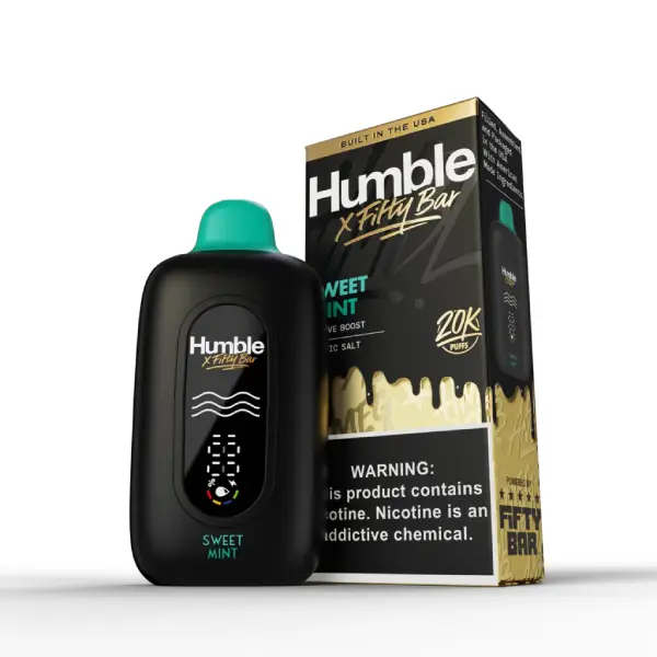 Humble X Fifty Bar Sweet Mint 20K Disposable Vape Humble X Fifty Bar Sweet Mint 20K Disposable Vape