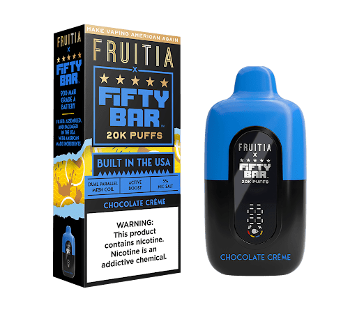 Chocolate Creme Fruitia X Fifty Bar V2 | Fifty Bar Vape