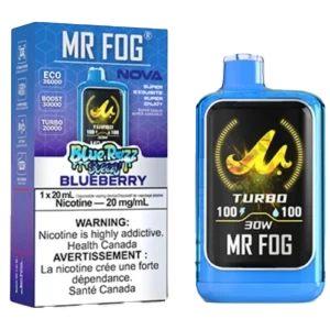 Blueberry Mr Fog Nova Steezy Edition 36K Puffs Disposable Vape