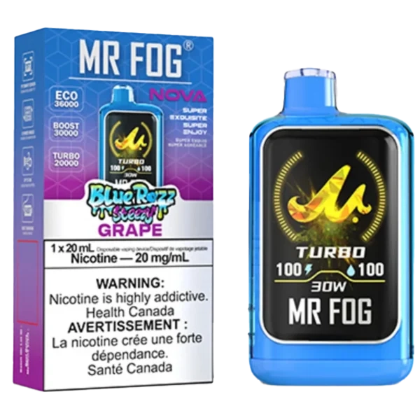 Grape Mr Fog Nova Steezy Edition 36K Puffs Disposable Vape