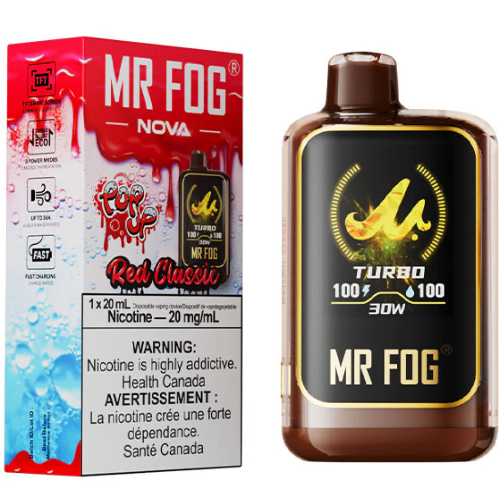 Red Classic Mr Fog Nova 36000 Puffs Disposable Vape (Pop Up)