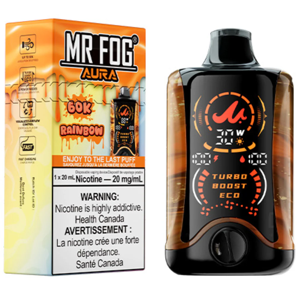 Rainbow Mr Fog Aura 60k Puffs Disposable Vape