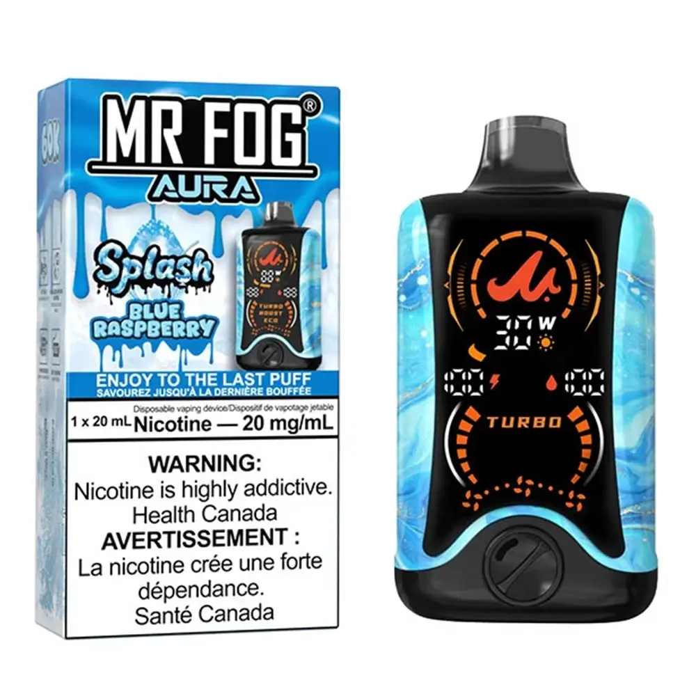 Blue Raspberry - MR Fog Aura Splash 60,000 Puffs Disposable Vape