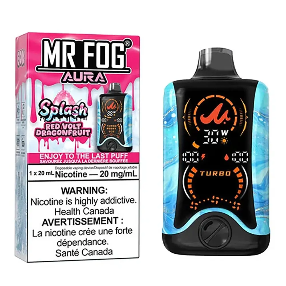 Red Volt Dragon Fruit - MR Fog Aura Splash 60,000 Puffs Disposable Vape