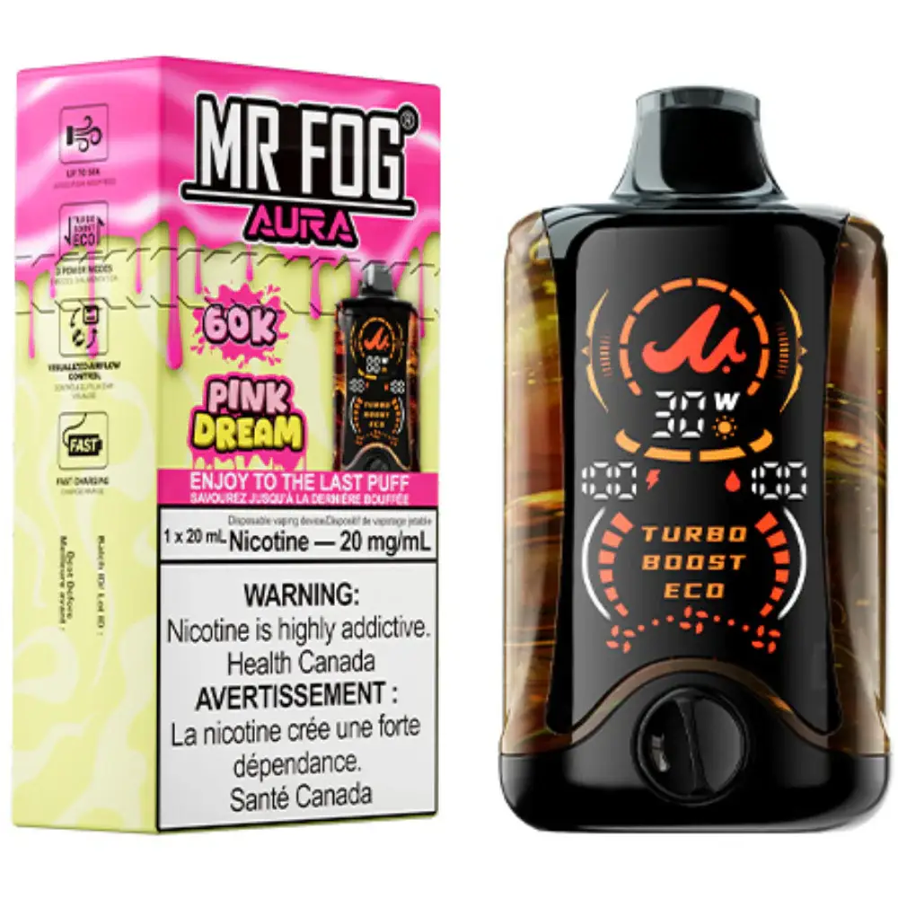 Pink Dream Mr Fog Aura 60k Puffs Disposable Vape