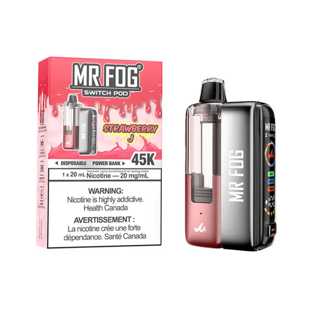 Strawberry J Mr Fog Switch 45000 Puffs Disposable Vape - Pods Kit