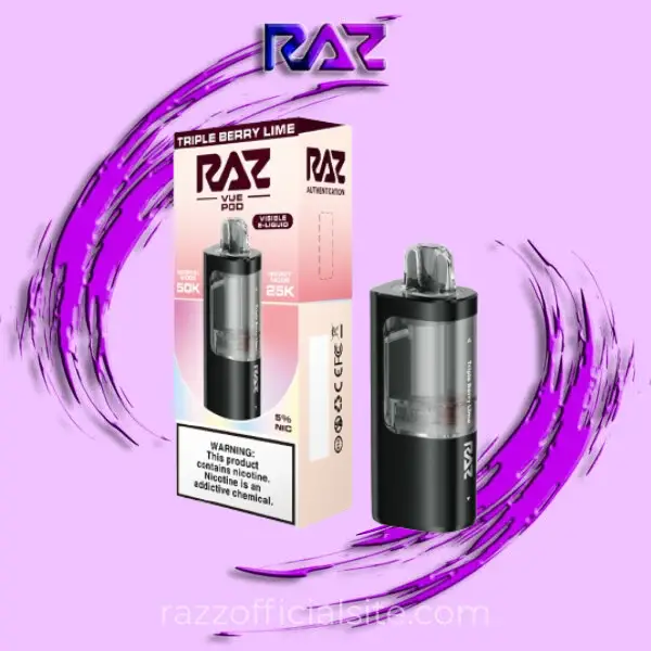 Triple Berry Lime Raz Vue 50K Puffs Disposable - Pod Only