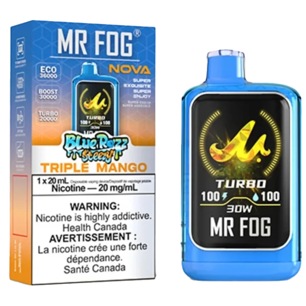 Triple Mango Mr Fog Nova Steezy Edition 36K Puffs Disposable Vape