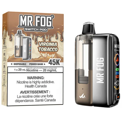 Virginia Tobacco Mr Fog Switch 45000 Puffs Disposable Vape - Pods Kit