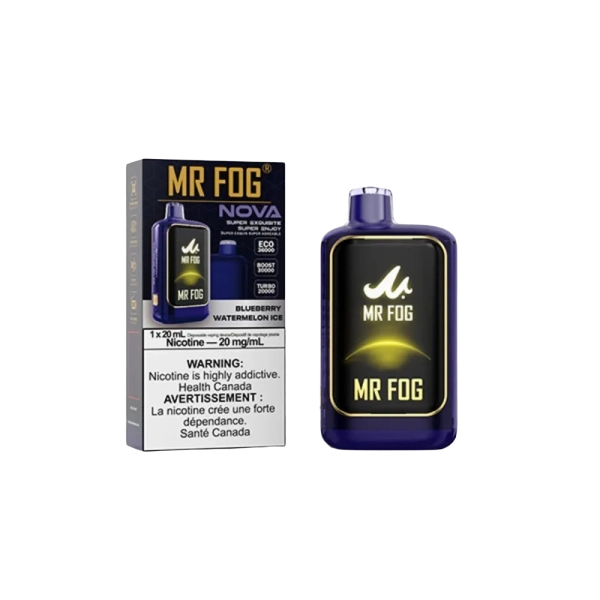 Blueberry Watermelon Ice Mr Fog Nova 36K Puffs Disposable Vape