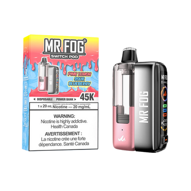 Pink Lemon Sour Blueberry Mr Fog Switch 45000 Puffs Disposable Vape - Pods Kit